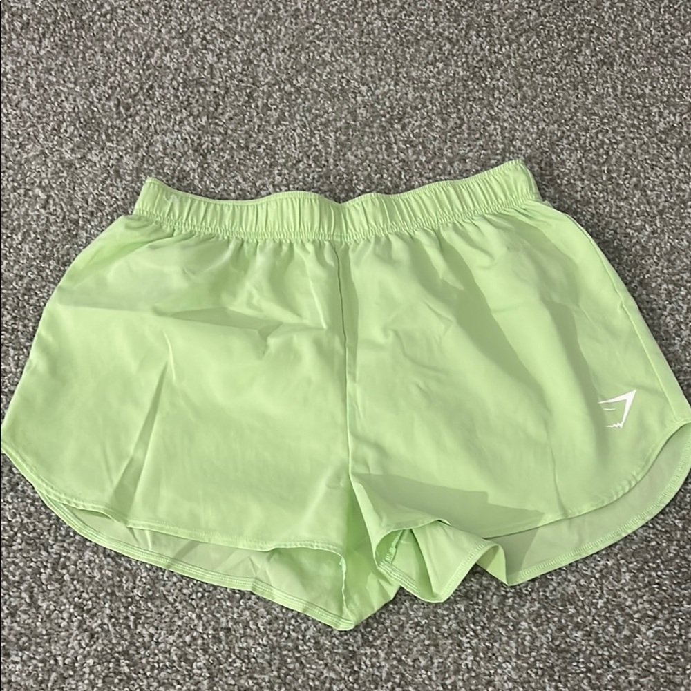 Gymshark Light Green Athletic Shorts